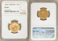 George IV gold Sovereign 1830 XF40 NGC, KM696, S-3801.Small rim bump below date. AGW 0.2355 oz. 

HID09801242017

© 2020 Heritage Auctions | All R...