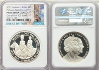 Elizabeth II silver Proof Piefort "Royal Wedding Anniversary" 5 Pounds 2017 PR69 Ultra Cameo NGC, KM-Unl., S-157. Mintage: 4,500. One of the first 500...