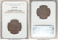George III 1/2 Penny 1766 AU58 Brown NGC, KM137. A crisp, chocolate-brown example with the most minor evidence of circulation.

HID09801242017

© ...
