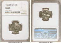 Vittorio Emanuele III 20 Centesimi 1926-R MS64 NGC, Rome mint, KM44. Mintage: 500. 

HID09801242017

© 2020 Heritage Auctions | All Rights Reserve...