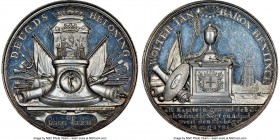 "Battle of Doggersbank" silver Medal 1781-Dated MS62 Prooflike NGC, Betts-587. 45mm. By J.G. Holtzhey. Battle of Doggersbank (between the Dutch and Br...