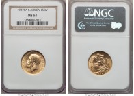 George V gold Sovereign 1927-SA MS64 NGC, Pretoria mint, KM21, S-4004. An appealing coin with full sparkling luster. AGW 0.2354 oz.

HID09801242017...