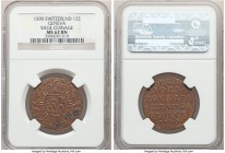 Geneva. City 12 Sols 1590 MS62 Brown NGC, HMZ-2-299. Sharply detailed for an issue of siege coinage that is not commonly found in this level of preser...