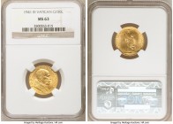 Pius XII gold 100 Lire Anno III (1941) MS63 NGC, KM30.2. A choice representative with flashy, honeyed gold patination. AGW 0.1502 oz.

HID0980124201...