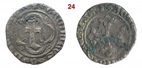 CHIVASSO TEODORO II PALEOLOGO (1381-1418) Mezzo Grosso s.d. MIR 393 Mi • Con cartellino Mario Raviola MB
