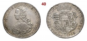 FIRENZE PIETRO LEOPOLDO I DI LORENA (1765-1790) Francescone da 10 Paoli 1768 MIR 375/2 Ag g 27,5 • Bel metallo brillante BB+