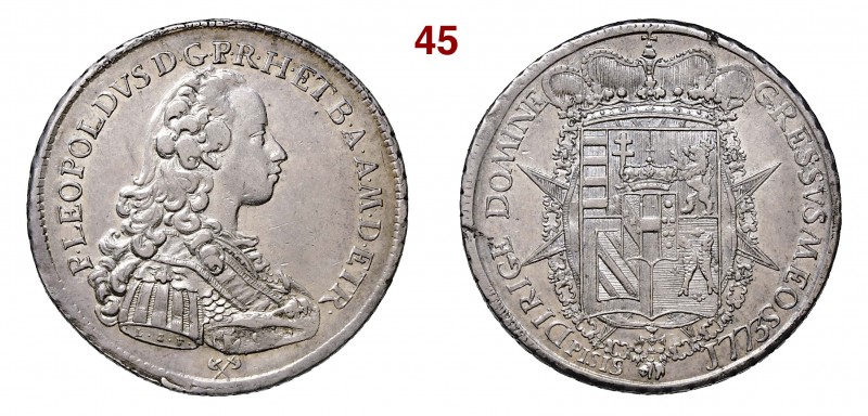 FIRENZE PIETRO LEOPOLDO I DI LORENA (1765-1790) Francescone da 10 Paoli 1773 MIR...
