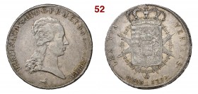FIRENZE FERDINANDO III DI LORENA (1790-1801) Francescone da 10 Paoli 1791 MIR 404 Ag g 27,29 BB