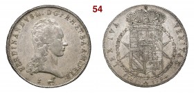 FIRENZE FERDINANDO III DI LORENA (1790-1801) Francescone da 10 Paoli 1794 MIR 405/3 Ag g 27,23 BB+