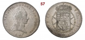 FIRENZE FERDINANDO III DI LORENA (1790-1801) Francescone da 10 Paoli 1795 MIR 405/4 Ag g 27,17 BB