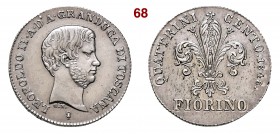 FIRENZE LEOPOLDO II DI LORENA (1824-1859) Fiorino 1848 Pagani 136 MIR 453/4 Ag g 6,83 • Hairlines q.SPL