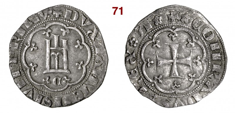 GENOVA SIMON BOCCANEGRA, Doge I (1339-1344) Grosso, sigla C s.d. MIR 33 Ag • Buo...