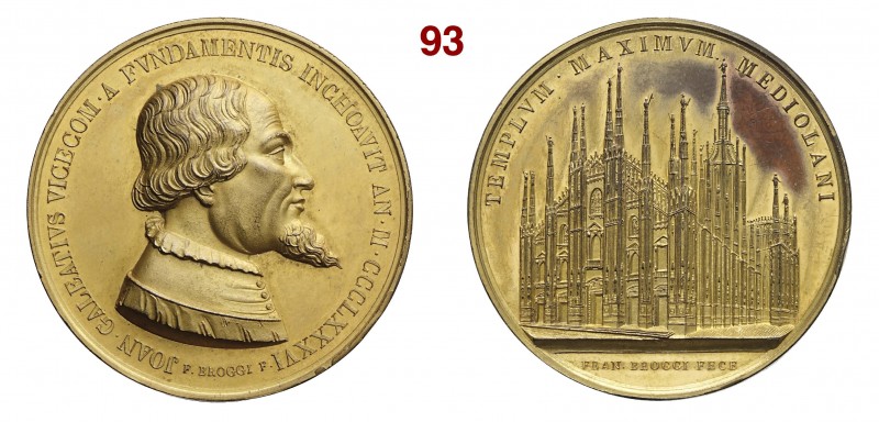 MILANO Medaglia per il 500 anniversario dall'inizio della costruzione del Duomo ...