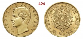 GERMANIA - Bayern OTTO II (1886-1913) 10 Mark 1888 D Fb. 3769 Au g 3,97 BB÷SPL