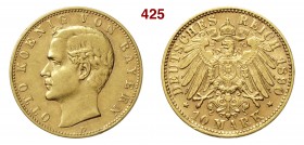 GERMANIA - Bayern OTTO II (1886-1913) 10 Mark 1890 D Fb. 3769 Au g 3,99 BB
