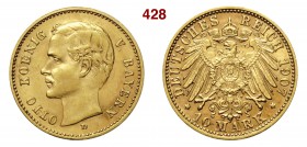 GERMANIA - Bayern OTTO II (1886-1913) 10 Mark 1907 D Fb. 3769 Au g 3,98 BB÷SPL