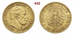 GERMANIA - Prussia WILHELM I (1861-1888) 20 Mark 1874 C Fb. 3818 Au g 7,95 BB