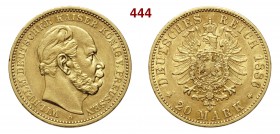 GERMANIA - Prussia WILHELM I (1861-1888) 20 Mark 1886 A Fb. 3816 Au g 7,92 BB÷SPL