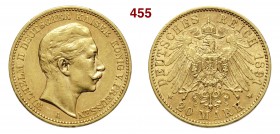 GERMANIA - Prussia WILHELM II (1888-1918) 20 Mark 1891 A Fb. 3831 Au g 7,93 BB÷SPL