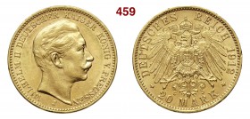 GERMANIA - Prussia WILHELM II (1888-1918) 20 Mark 1912 J Fb. 3831 Au g 7,97 SPL