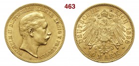GERMANIA - Prussia WILHELM II (1888-1918) 10 Mark 1898 A Fb. 3835 Au g 3,97 SPL