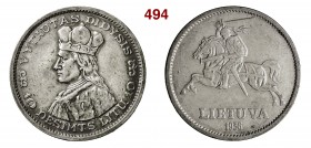 LITUANIA 10 Litu 1936 Kr. 83 Ag BB+