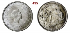 LUSSEMBURGO CHARLOTTE (1919-1964) 250 Franchi per i 1000 anni della città di Lussemburgo 1963 Kr. 53.1 Ag SPL÷FDC