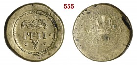 MILANO Peso "PHI" (epoca di Filippo III o IV) corrispondente al Filippo d'argento. mm 32,08 g 27,81