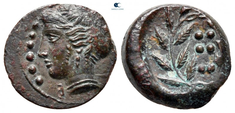 Sicily. Himera circa 415-409 BC. 
Hemilitron Æ

16 mm, 2,71 g

[IM]E, head ...