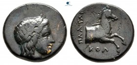 Ionia. Kolophon  circa 360-330 BC. ΠΛATΩN (Platon), magistrate. Bronze Æ