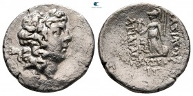 Kings of Cappadocia. Ariarathes IX Eusebes Philopator  101-87 BC. Dated RY 13=88/7 BC. Drachm AR