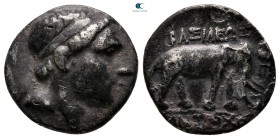 Seleukid Kingdom. Possibly Apameia on the Orontes. Antiochos III Megas 222-187 BC. Drachm AR