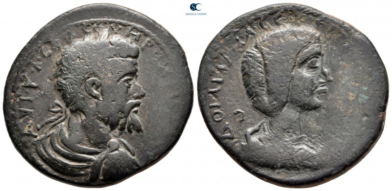 Cilicia. Epiphaneia. Septimius Severus, with Julia Domna AD 193-211. Dated CY 26...