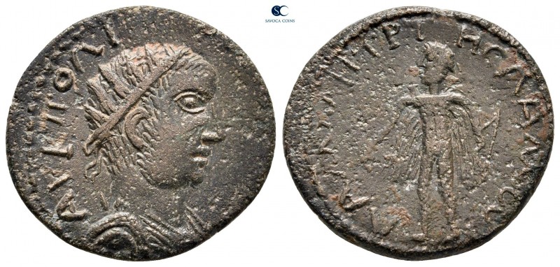 Cilicia. Lamos. Valerian I AD 253-260. 
Tetrassarion (4 Assaria) Æ

24 mm, 6,...