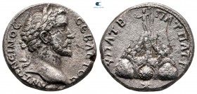 Cappadocia. Caesarea. Antoninus Pius AD 138-161. Didrachm AR