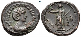 Egypt. Alexandria. Salonina AD 254-268. Dated RY 12 of Gallienus (AD 264/265). Potin Tetradrachm