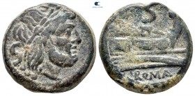 Anonymous 211 BC. Rome. Semis Æ