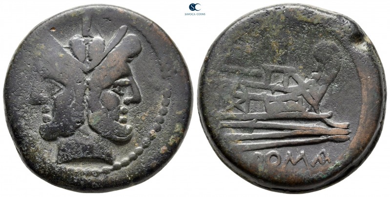 Anonymous after 211 BC. Rome
As Æ

33 mm, 34,61 g

Laureate head of bearded...