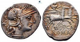 P. Calpurnius 133 BC. Rome. Denarius AR
