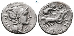 L. Flaminius Chilo 109-108 BC. Rome. Denarius AR