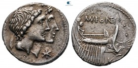 Mn. Fonteius 108-107 BC. Rome. Denarius AR