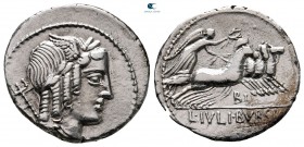 L. Iulius Bursio 85 BC. Rome. Denarius AR