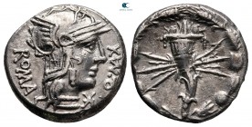 Q. Fabius Maximus. Restored issue 82-80 BC. Rome. Denarius AR