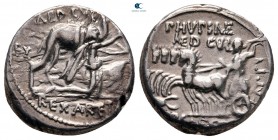 M. Aemilius Scaurus and P. Plautius Hypsaeus 58 BC. Rome. Denarius AR
