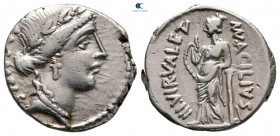 Man. Acilius Glabrio 49 BC. Rome. Denarius AR