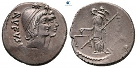Mn. Cordius Rufus 46 BC. Rome. Denarius AR