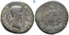 Antonia AD 37-41. Rome. Dupondius Æ