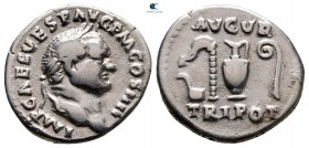 Vespasian AD 69-79. Rome. Denarius AR