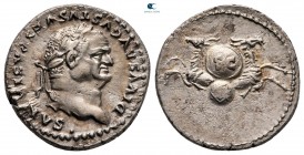 Divus Vespasian AD 79. Struck under Titus, AD 80-81. Rome. Denarius AR