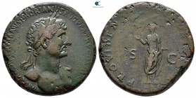 Hadrian AD 117-138. Struck AD 119-120. Rome. Sestertius Æ